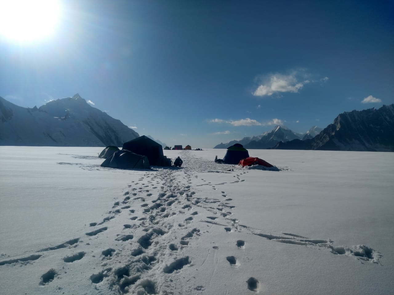 Camping on the Glacier